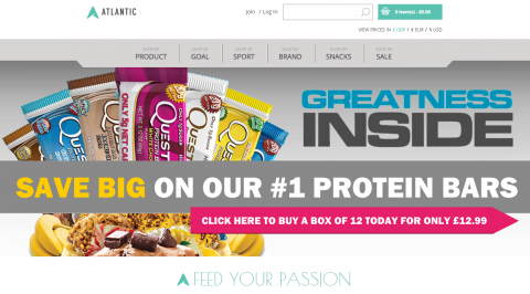 Atlantic Supplements Magento Website