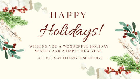 happy holidays freestyle solutions