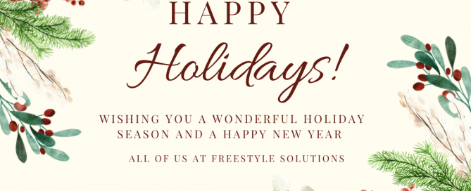 happy holidays freestyle solutions