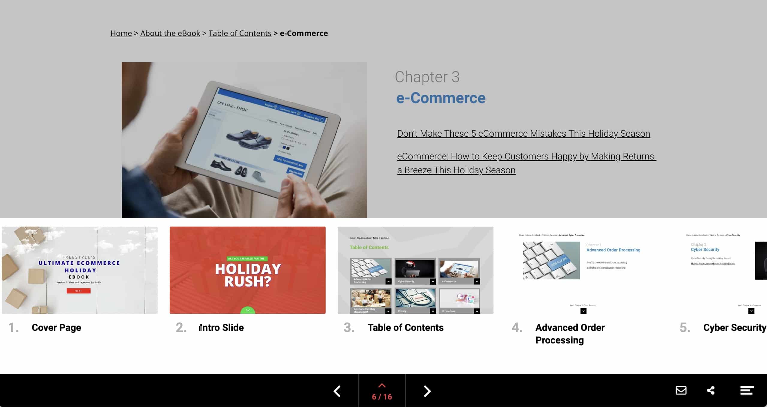 Interactive 2023 Ultimate eCommerce Holiday eBook | Freestyle